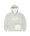 WAFFLE-KNIT ZIP UP
