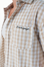 Beige Button Up