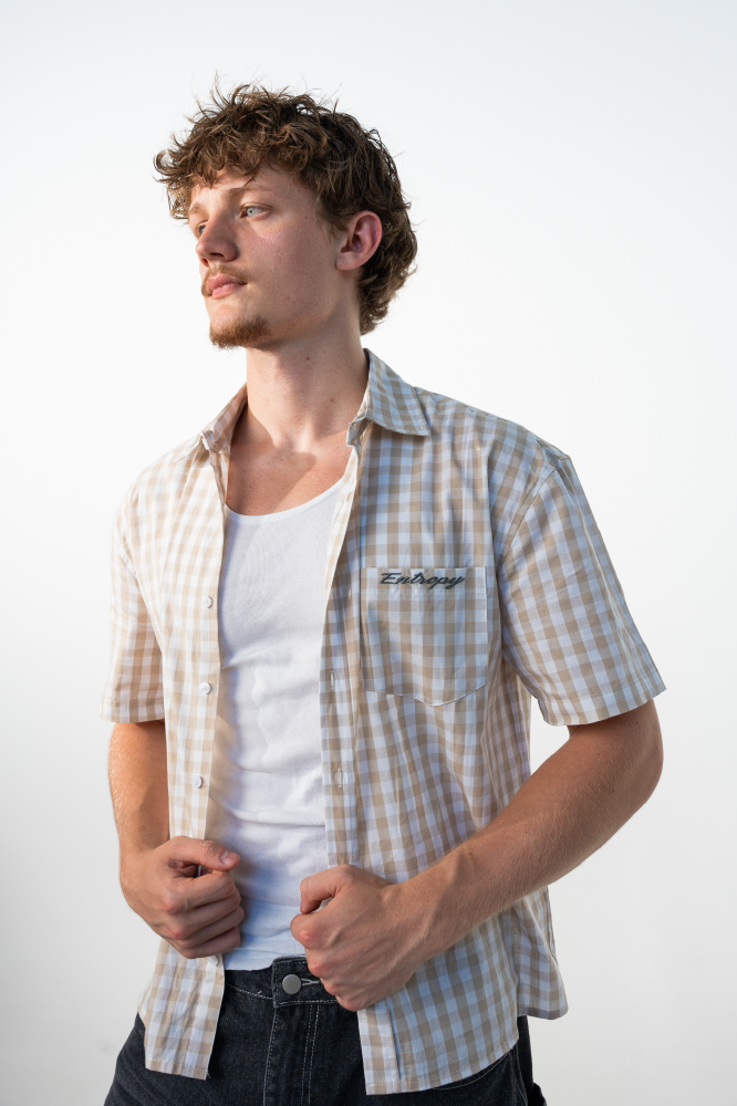 Beige Button Up