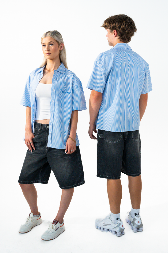 Blue Button up