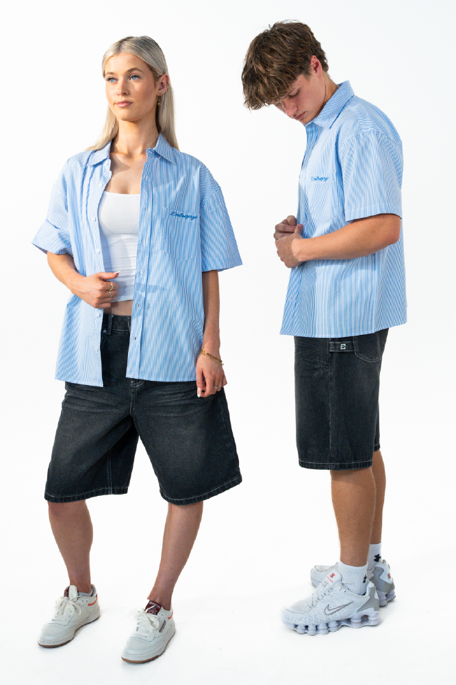 Blue Button up